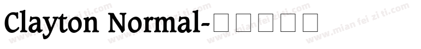 Clayton Normal字体转换